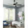 Wynd 5 - Blade Outdoor /Indoor Smart Ceiling Fan with Remote Control and LED Light Kit Included, Works With Alexa and iOS or Android App