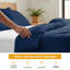 Premium 400TC Egyptian Cotton Extra Long Staple Soft Breathable Hotel Style Duvet Cover Set with Secure Zipper-122724924