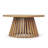 Outdoor Acacia Wood Coffee Table - Round - Teak Finish - For Backyard/Balcony-274684783