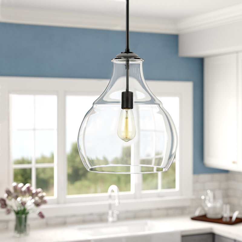 Luminaire suspendu à 1 lumière Seagrove, Bronze huilé