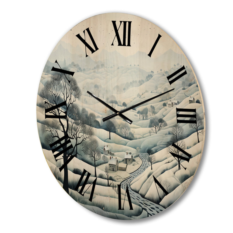 Horloge murale surdimensionnée en bois, Grand