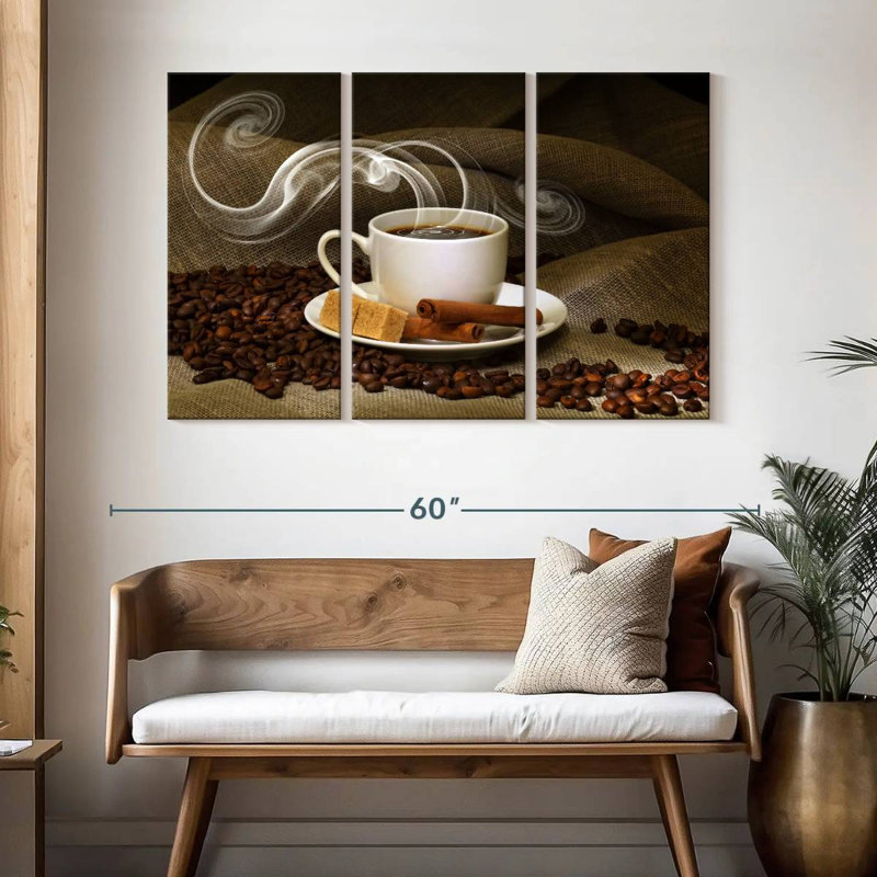 Yarlin Steaming Cinnamon Coffee, 32" H x 50" W