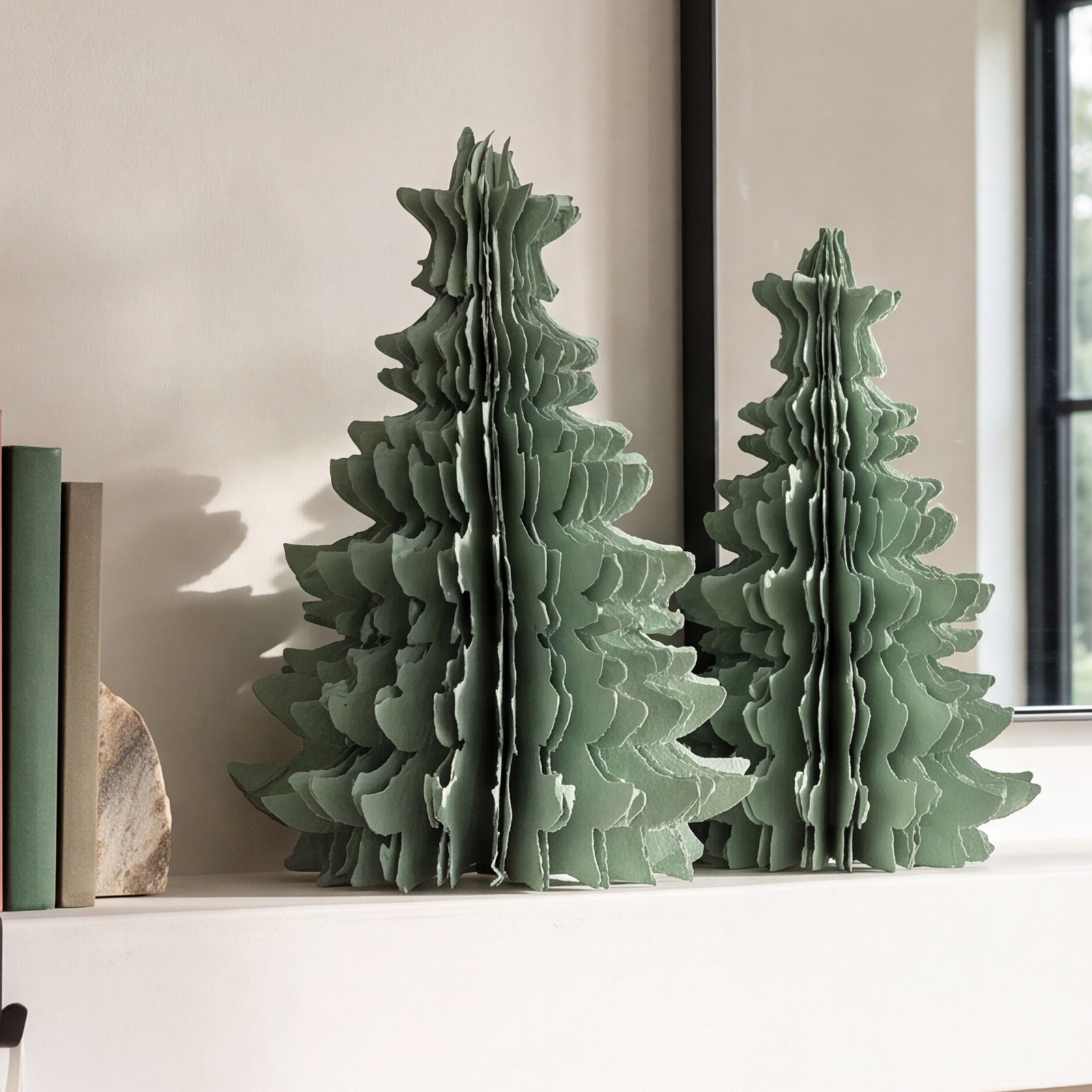 Handmade Recycled Paper Folding Tree