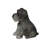 Sitting Schnauzer Puppy Statue