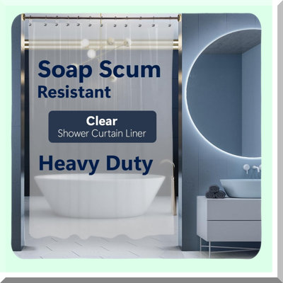 Ultimate ClearGuard Heavy-Duty Vinyl Shower Curtain Liner