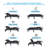 Harlequin Massaging Zero Gravity Adjustable Bed with Wireless Remote-1778648848
