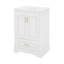 Meuble-lavabo moderne 24 po avec lavabo en céramique, 2 portes et 1 tiroir