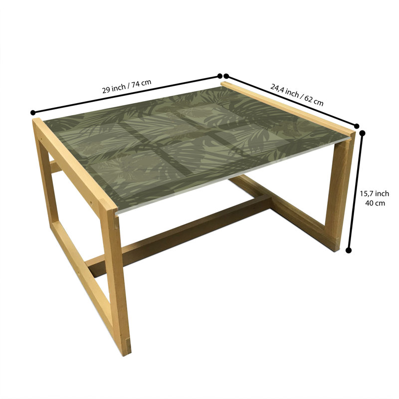 Jahriel Trestle Coffee Table, 40cm H x 74cm W x 62cm D