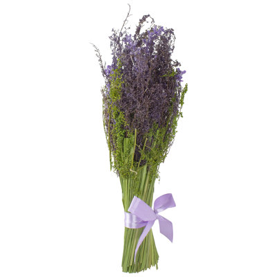 Bouquet de printemps lavande artificiel mauve et vert 12 po