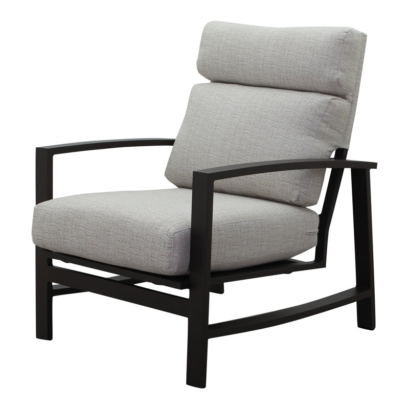 Chaise de patio avec coussins Kemonta