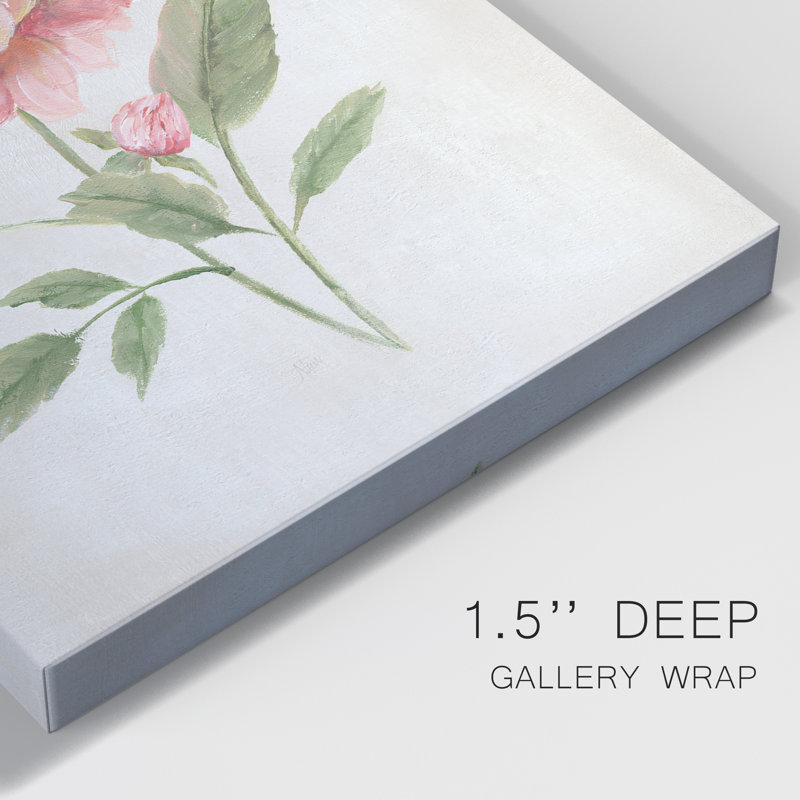 Grandiflora III - peinture sur toile tendue, H 48 po x l 32 po x P 1 po