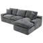 Canapé modulaire à compression double Bonyst 107,9 "avec coussin double couche et poches latérales-1944572127