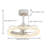 19.69" Crystal Ceiling Fan With Light  And Remote Control