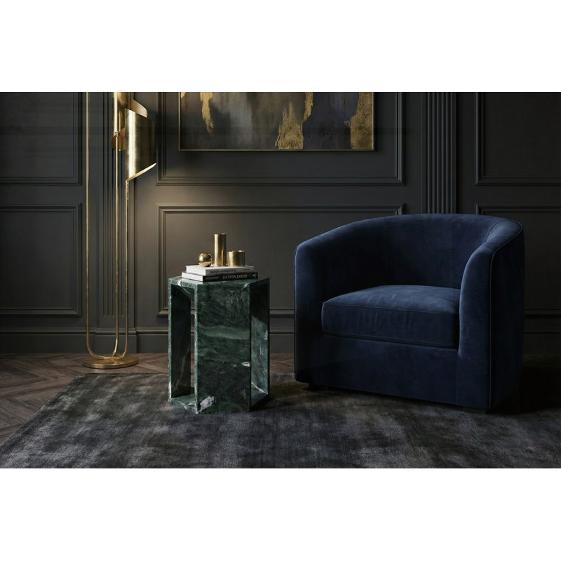 Table d'appoint hexagonale avec finition polie pour une décoration intérieure élégante, Vert