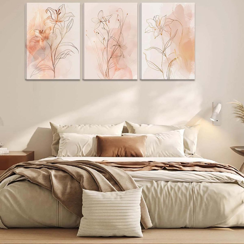 3 Piece Wrapped Canvas Print, 40 cm H x 30 cm W