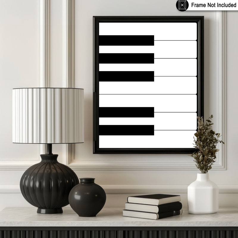 Touches de piano, Unframed, Poster, 12"H x 16"W