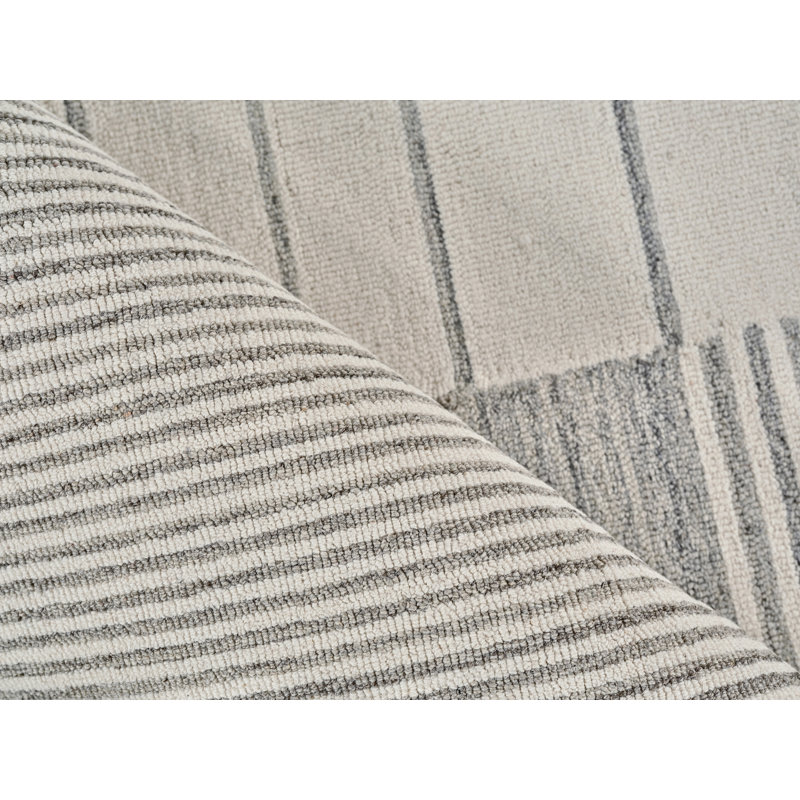 Castine Handmade Geometric Area Rug, Rectangle 5' x 8'