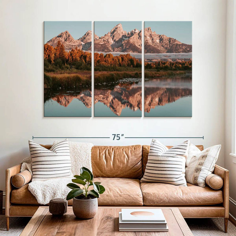 Alvord Grand Teton Sunrise Glow, H 42 po x l 65 po