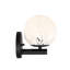 Chopin Single Light Glass Steel Dimmable Armed Sconce-1163684617