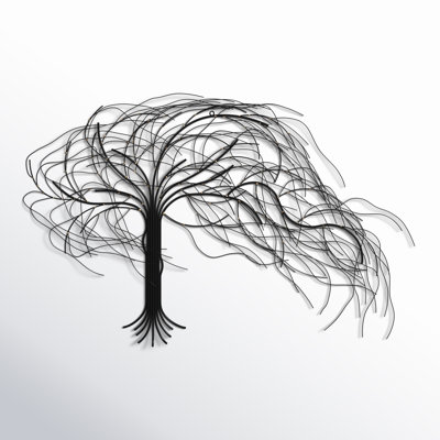 Metal Windy Tree Wall Décor