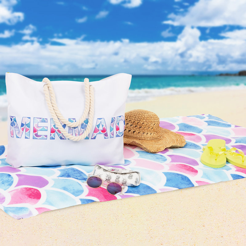 Serviette de plage sirène 