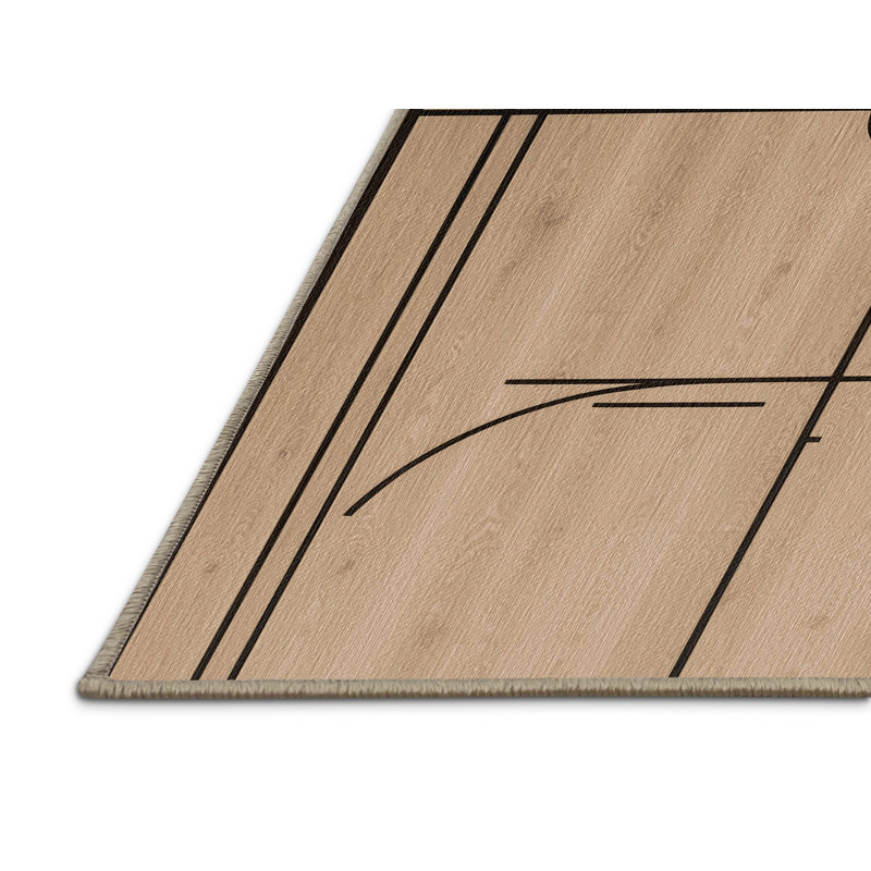 Tapis lavable Badminton Court Sports, Rectangulaire 8 pi x 12 pi