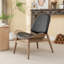 Chaise d'appoint en similicuir Arrielle