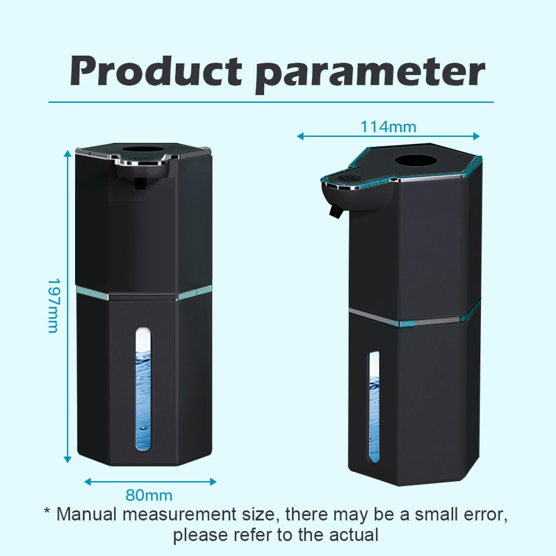 Automatic Soap Dispenser Adjustable USB-C Rechargeable