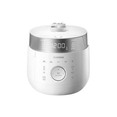 CUCKOO Twin Pressure Rice Cooker 10-Cup Uncooked / 20-Cup Cooked with Induction Heating Technology, 25 Menu Modes with Voice Guide, Large Rice Maker Multi-Cooker & Pressure Cooker (CRP-LHTR1009FW)