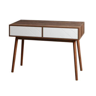 MidCentury Table Writing Desk With Drawers Makeup Table Makeup Desk Makeup Table