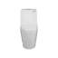 Toilette monobloc allongée à double chasse d'eau 1,1/1,6 gal/min, noir mat, hauteur confort ADA de 17 po-136260622