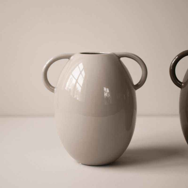 Ceramic Table Vase, White
