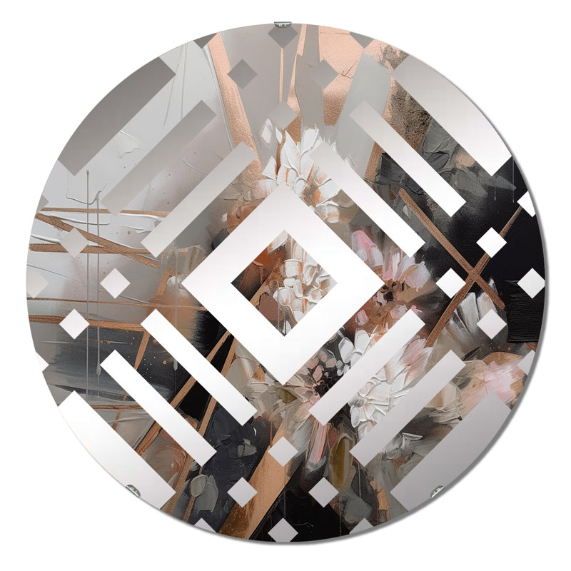 Miroir décoratif Chandru, 23,6 po x 23,6 po