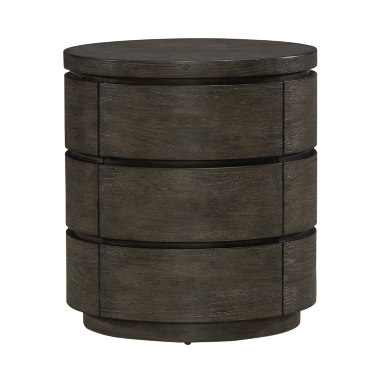 Trenea Round End Table w/ Round Plinth Base