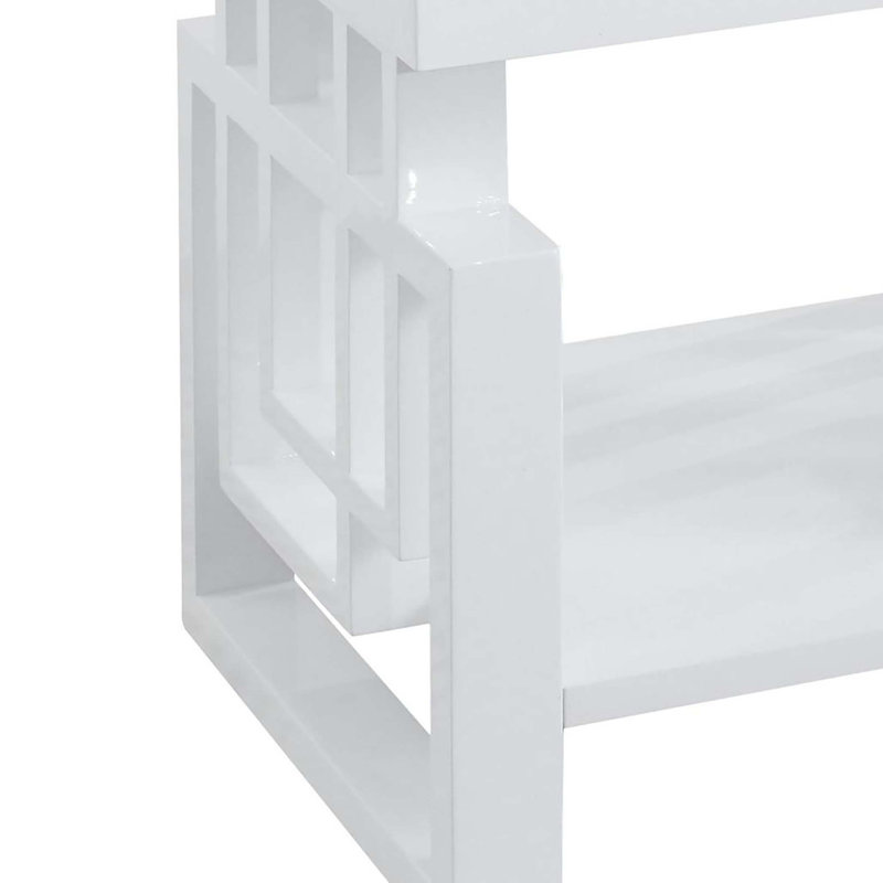 High Glossy Rectangular End Table