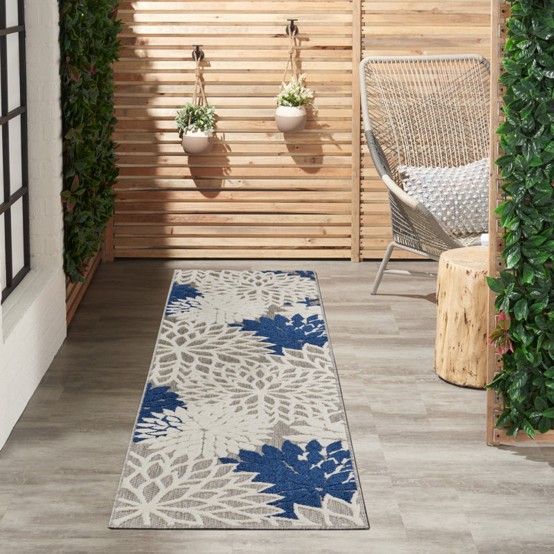 Floral Area Rug, Runner 69 x 366cm