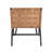 Woven Leather In Brown Accent Chair