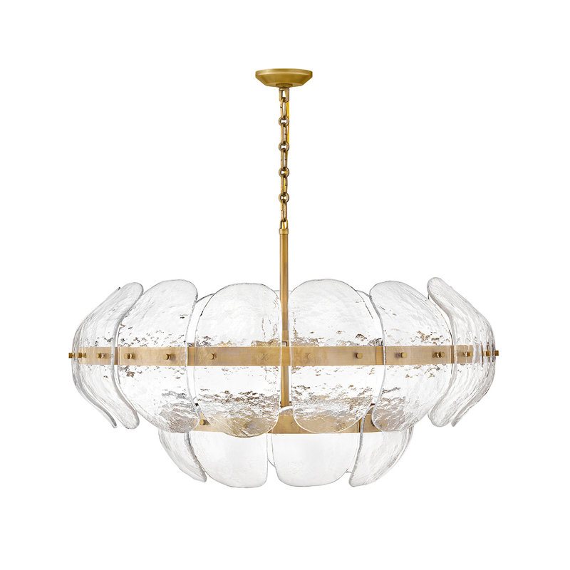 Lillia 9 - Light Steel Dimmable Chandelier