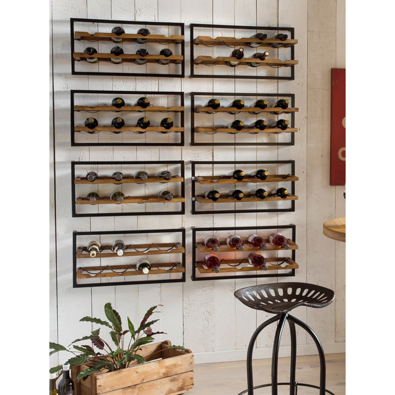 Lehoux Wall Mounted Wine Bottle Rack in