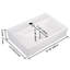 Lavabo de salle de bain rectangulaire en porcelaine blanche 18 "x 12" Aquaterior  