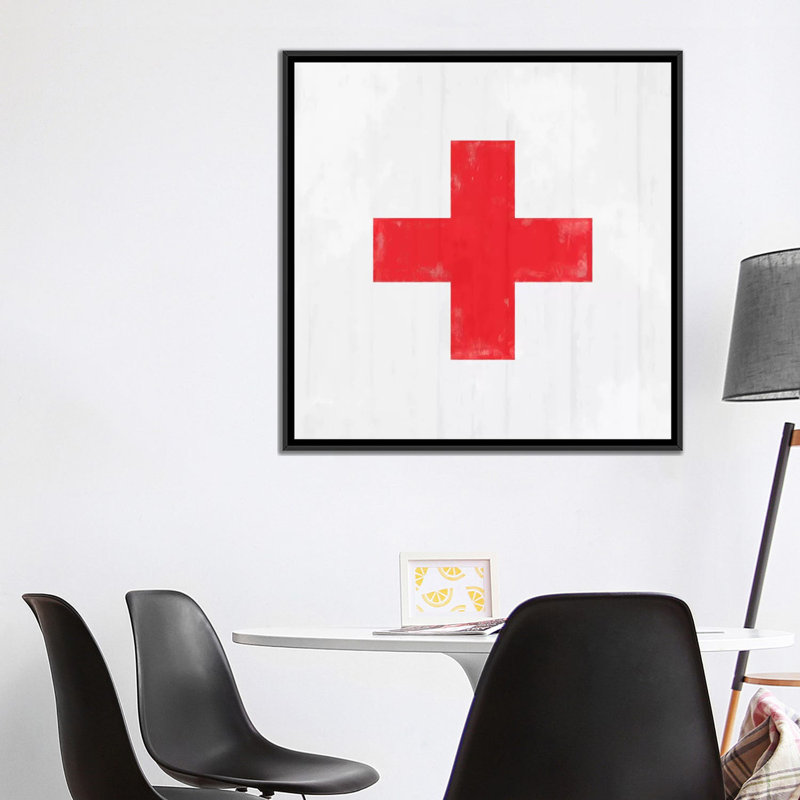 Albree Modern Cross, impression sur toile, H 37 po x l 37 po x P 1,5 po, Pas de tapis, Toile tendue