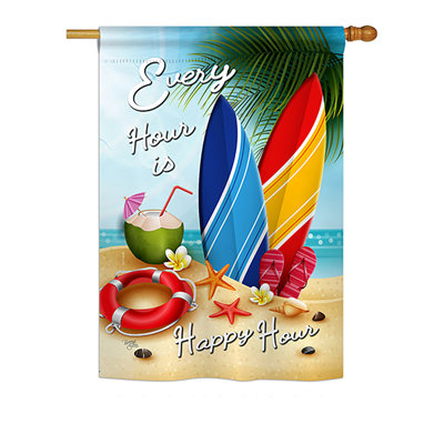 Regan Double Sided 40'' H x 28'' W Polyester House Flag