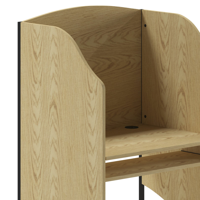 Wright Starter Student Study Carrel/Testing Center Desk, Oak