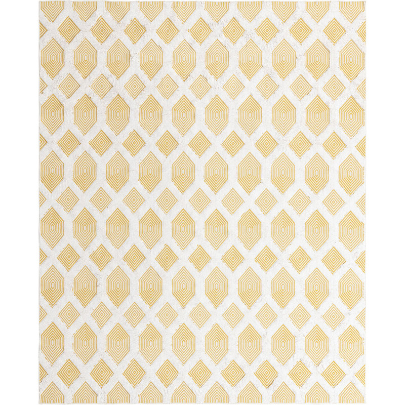 Jordalier Cotton Geometric Indoor Rug, Runner 2'7" x 12'