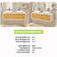 Meuble-lavabo mural double 55 po avec surface solide 55 po