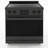 Professional 30 Inch Induction Range with Convection Oven & Air Fry, 4 Burner Electric Stove, Pizza Stone,  Black Stainless Steel by Induction Hardware-119946287