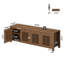 Meuble télé 55 po avec portes pour téléviseur de 65 po, centre de divertissement de ferme avec 8 cubes de rangement pour le salon, la chambre à coucher-134387170