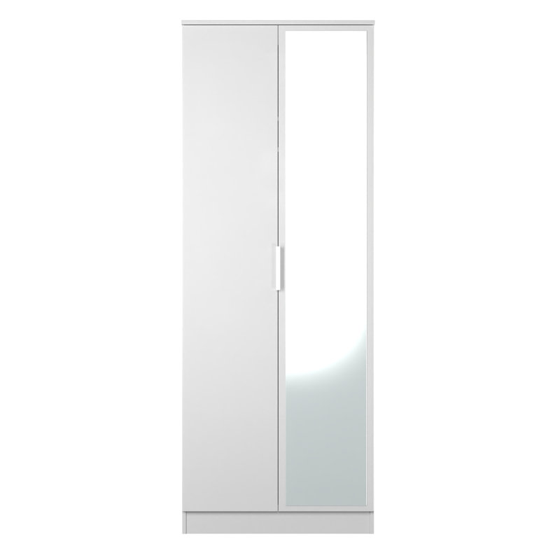 Biernat Manufactured Wood Wardrobe, White Matt