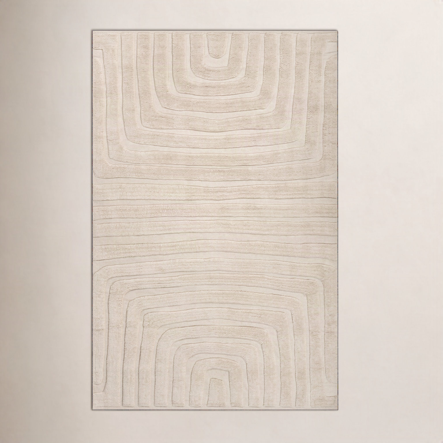 Ais Bohemian Hand-Tufted Abstract Rug, Rectangle 7'6" x 9'6"
