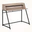 Bureau d'ordinateur à finition taupe avec rehausse Azura